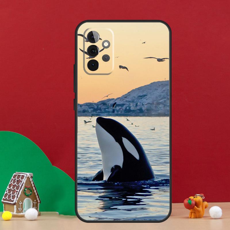 Killer Whale Orca Case For Samsung Galaxy A55 A52 A32 A12 A33 A06 A16 A26 A36 A56 A15 A53 A13 A34 A54 A14 A17