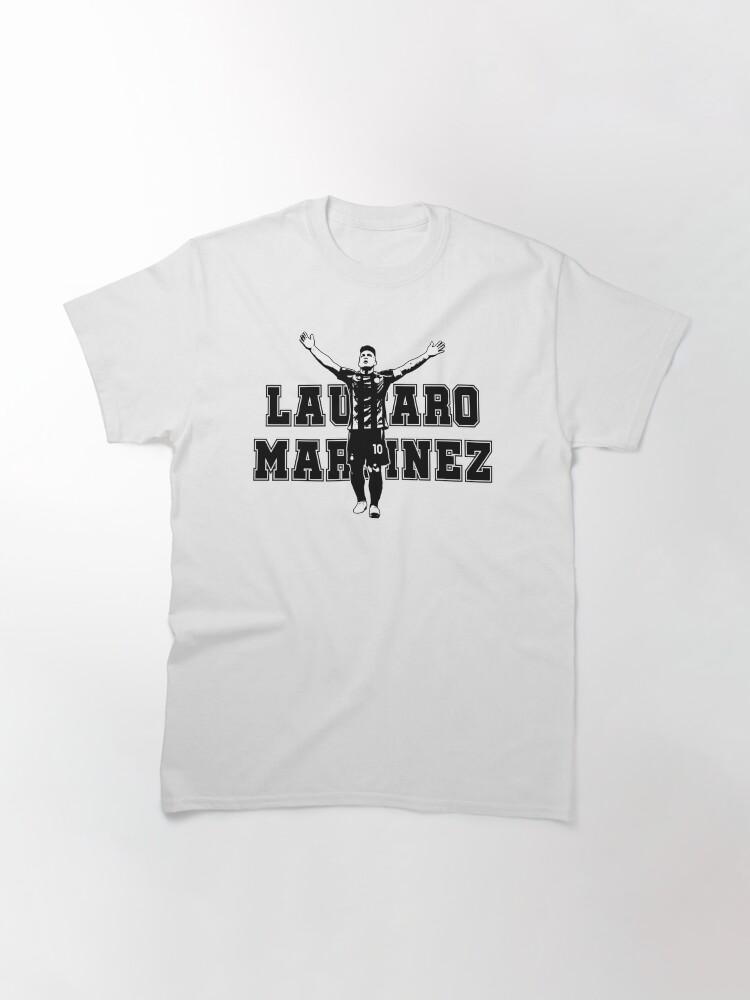 Classic Sport Graphic Cotton Tshirt Inspired By Lautaro Martinez for Unisex WoUnisex Soccer Fan Gift