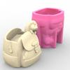 DIY Concrete Flower Pots Resin Mold Pen Holder Resin Mold Desktop Decoration
