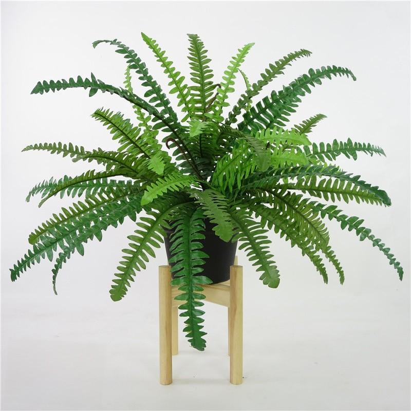 Fake Nephrolepis Cordifolia Plant Wall Decor With Multi Leaf Design For Event Decoration And Interior Use