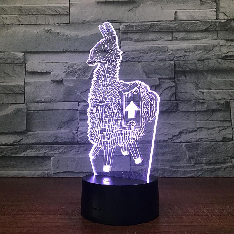 3d Lamp Led Night Light 7 Color Usb Touch Table Desk Lamp Art Kid Gift