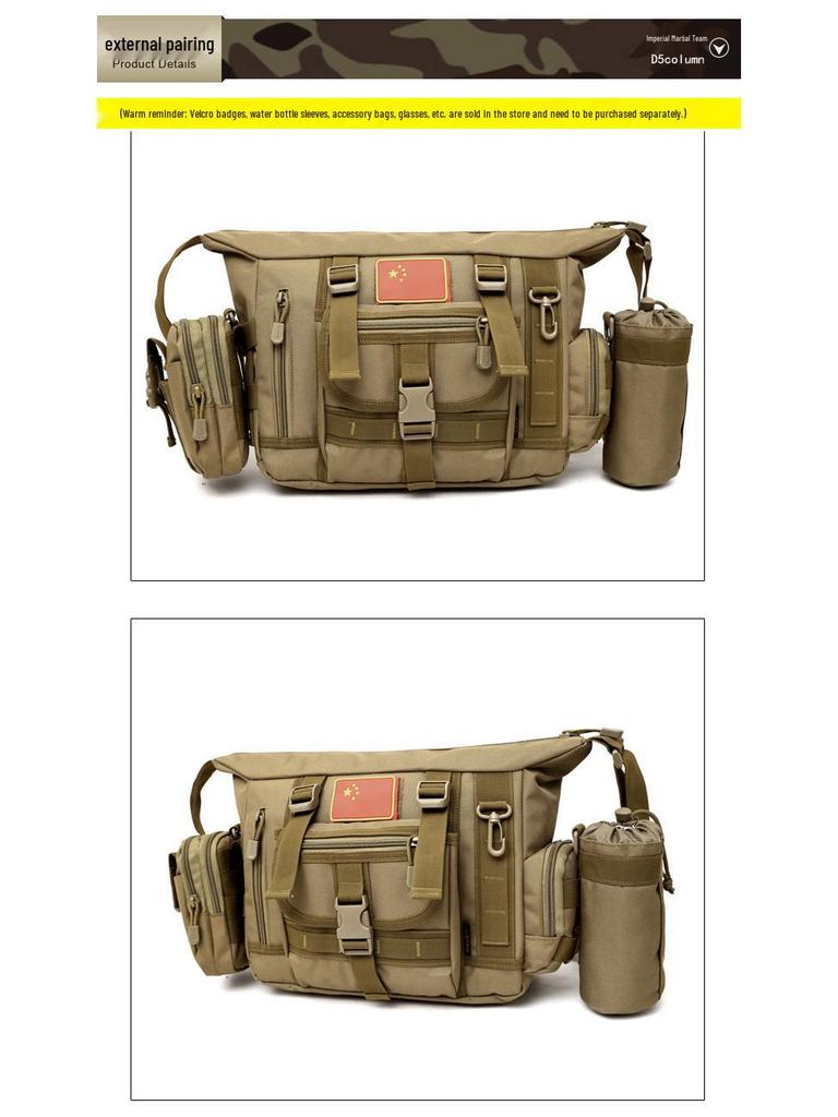 Men's 14-Inch Camouflage Laptop Bag, Casual Large Capacity Single Shoulder Crossbody Backpack