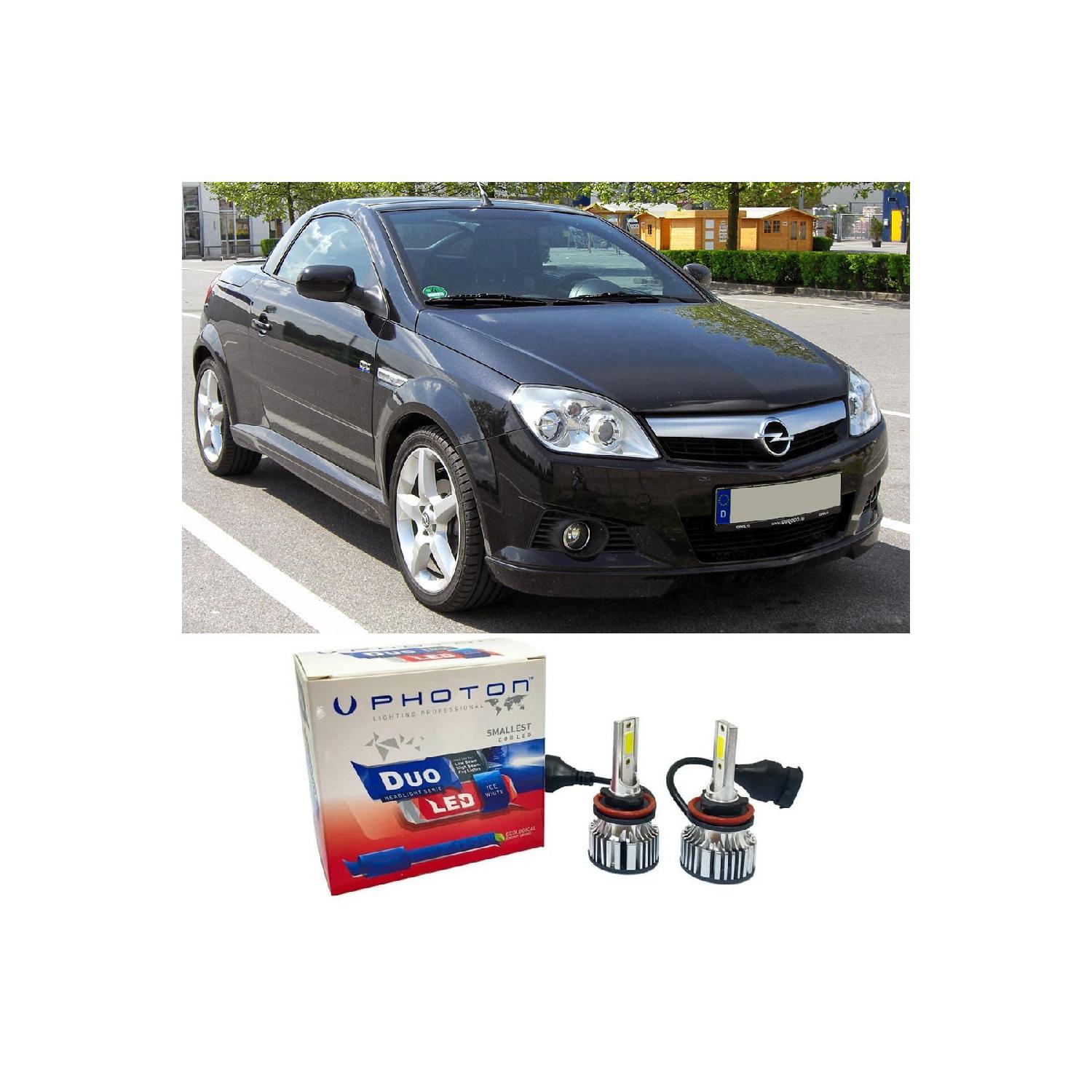 

Opel Tigra Twintop Led Ксеноновые лампы ближнего света H7 Duo New Series Белый