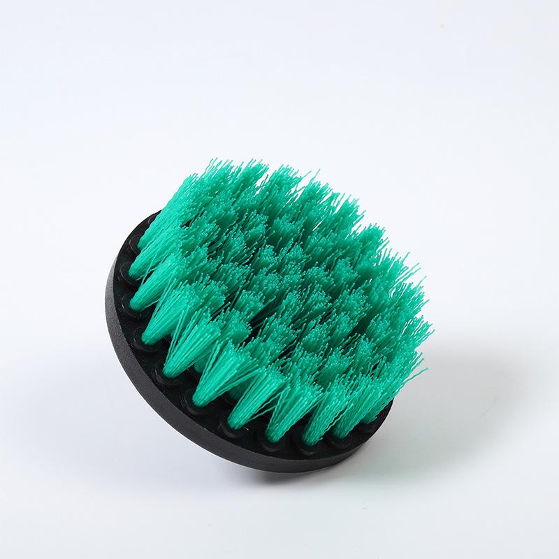 5-inch Electric Drill Brush Set: Car Wash and Cleaning Blue Brush Head Deburring Tool