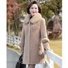 Women's Mid-Length Faux Fur Lined Padded Winter Coat
