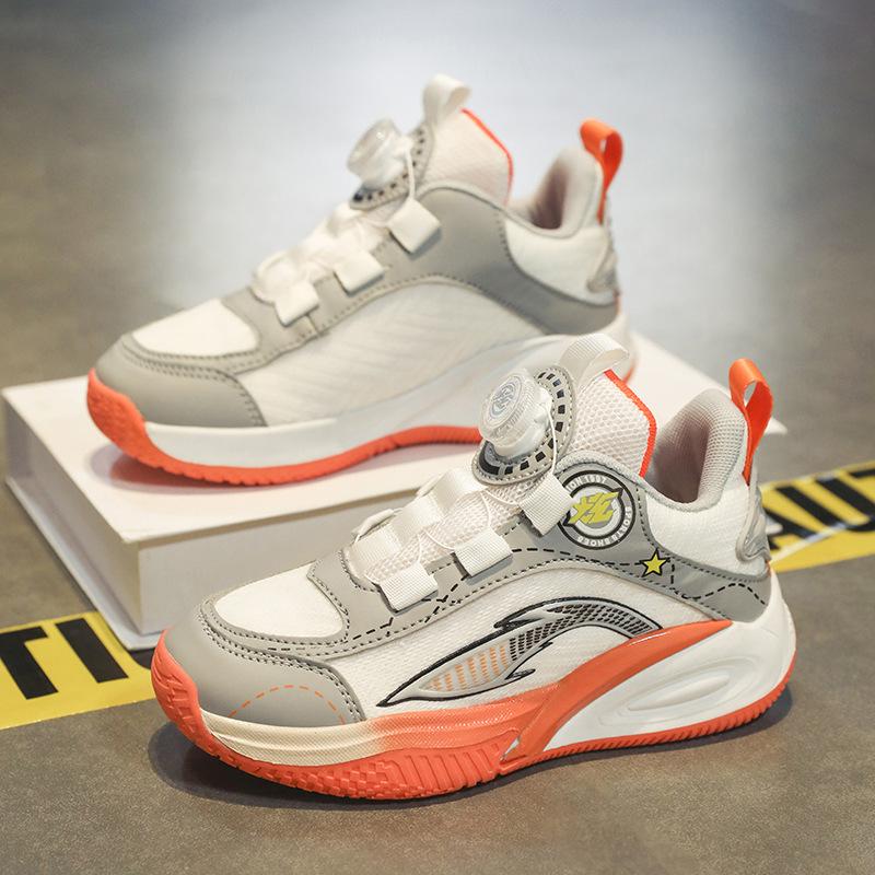 Kinder-Basketballschuhe 2025 neue Schüler tatsächlicher Kampf mittlere und alte Kinder professionelle Mesh atmungsaktive Freizeit-Sportschuhe Putian Schuhe