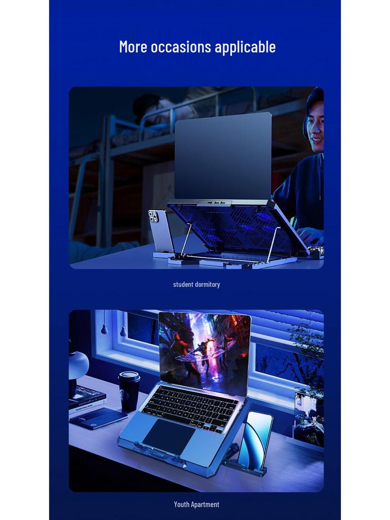 8-Fan Gaming Laptop Cooling Stand