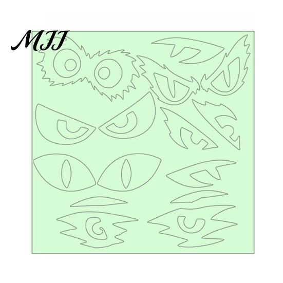Decorative Stickers for Windows Luminous Cat Eye Window Sticker, Glow in The Dark Peeping Eyes Halloween Party Decorations Decal, Waterproof