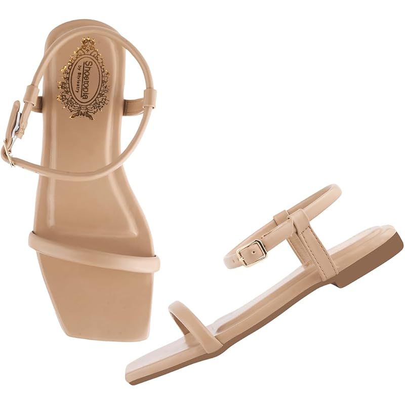 Shoetopia Women'S Snd-116 Tan Flat Sandal-7 Kids Uk (Snd-116-Tan)-Eu40