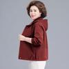 2026 Stylish Plus-Size Spring/Autumn Windbreaker for Middle-Aged and Elderly Women
