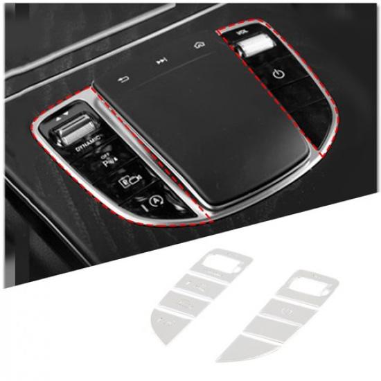 Car Gear Shift Button Sticker Trim For Benz C E Class W205 W213 X253 2015-