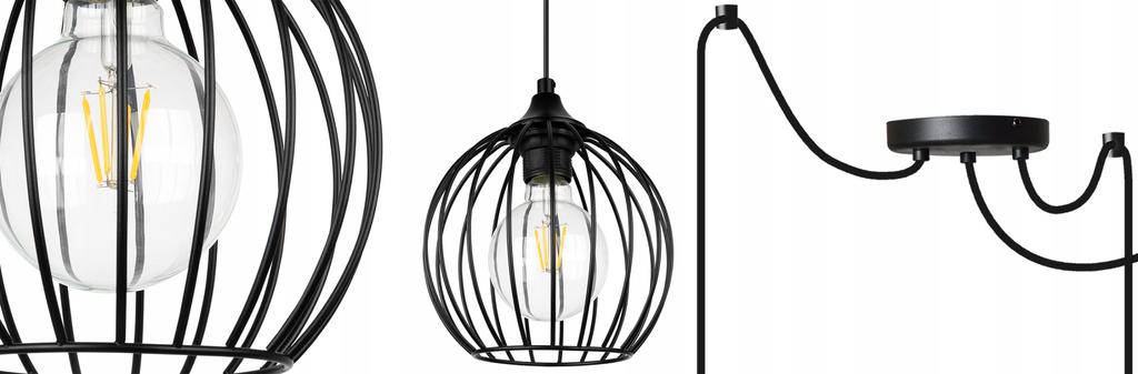 MODERN SPIDER HANGING LAMP, WIRE CEILING