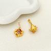 Micro-Inlaid Zircon Earrings, High-End Female Sweet Flower Stud Earrings.