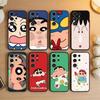 Cartoon J-Crayon Shin-chan Phone Case For Samsung S26,S25,S24,S23,S22,S21,S20,S30,Ultra,Plus,Fe,Note,5G Black Cover