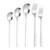 Long-Handled Korean-Style 304 Stainless Steel Spoon & Fork Set: Dessert, Tea, Coffee, Stirring, and Soup Utensils