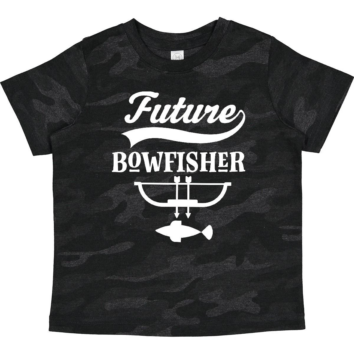 Inktastic Bowfishing Future Bowfisher Toddler kids boys T-Shirt Fishing Fisherman Childs 150