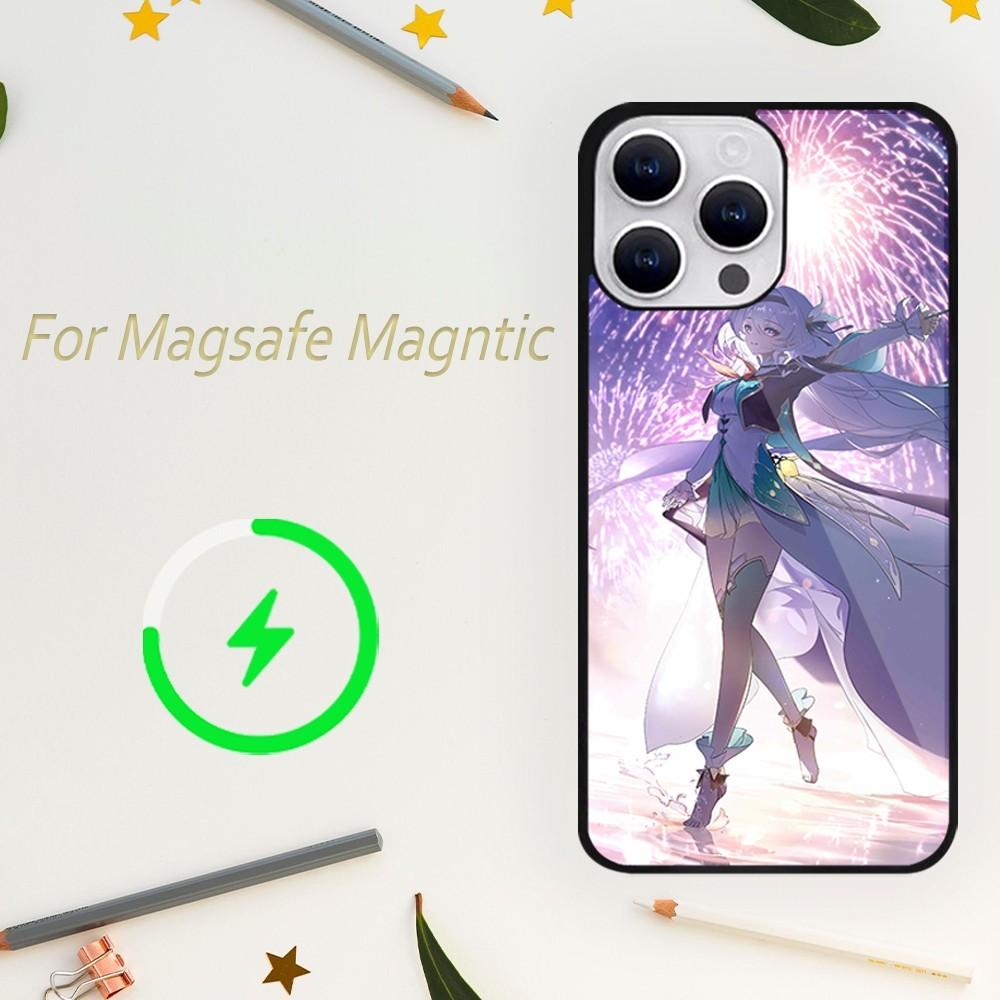 Honkai Star Rail Firefly Game Phone Case For iPhone 15 14 13 12 11 Plus Pro Max Magsafe Magnetic Wireless Charging