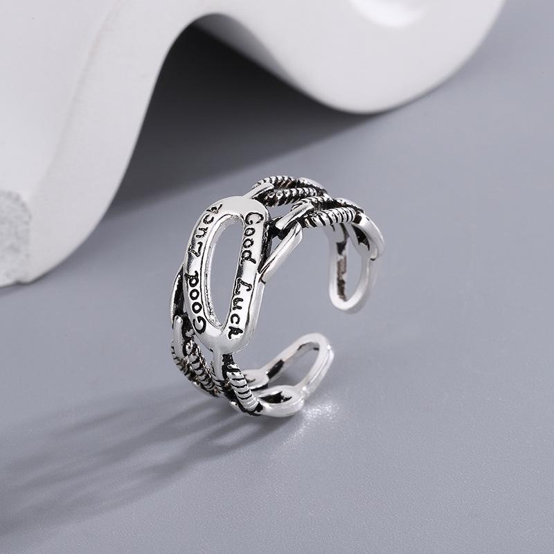 Men’s S925 Silver Index Finger Ring - Trendy Niche Style, Internet Celebrity-Inspired, Simple Yet High-End.