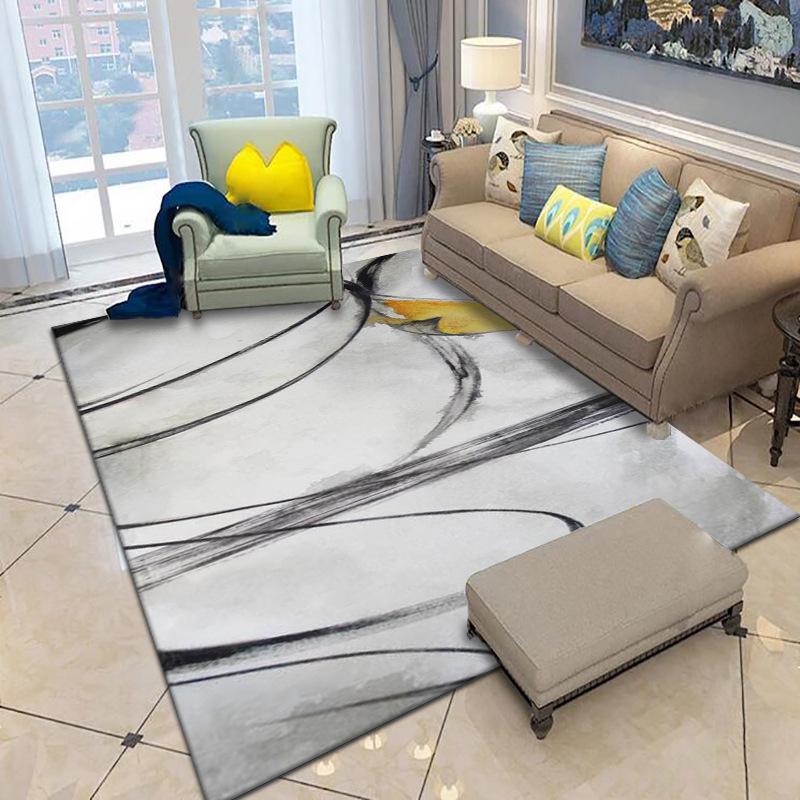Nordic Abstract Style Living Room Carpet Coffee Table Sofa Cushion Bedroom Bedside Carpet