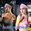 Korean Version of The Headband Sports Fitness Running Sweat-absorbing Headband Solid Colour Elastic Hair Band Yoga Hair Band