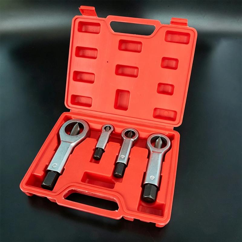 Nut Screw Splitter Cracker Remover Tool Set Manual Heavy Duty Steel Rusted Nut Breaker for Auto Repair Garage
