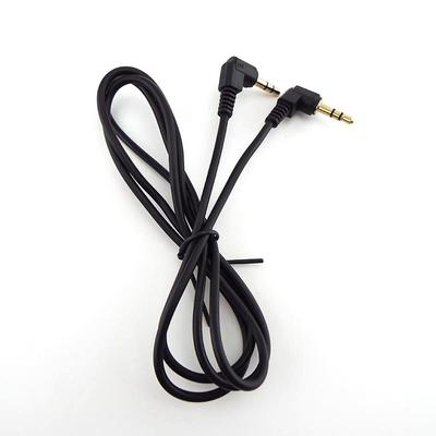 0.5m/1m 3.5mm Male To Male Connector Extension Cable 90 Degree Angle for Car AUX Speaker Stereo Audio Wire