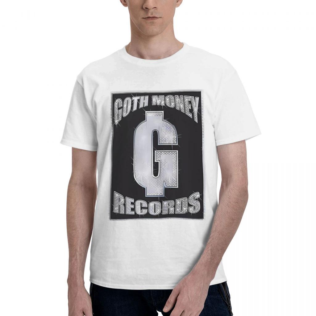 Goth Money Records Bling 100% Bomull Vardaglig Andningsbar Bekväm T-shirt Högkvalitativa Herrkläder Roliga Gåvor