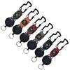 Extendable Keychains Clip Badges Holder Heavy Duties Coiled Steel Cable Rope