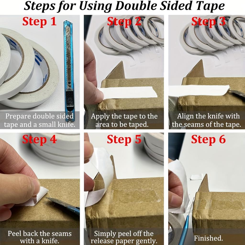 1 Roll Double Sided Tape for For Arts, Scrapbooking, Card Making, Gift Wrapping, DIY, Office & Home Supplies School Supplies