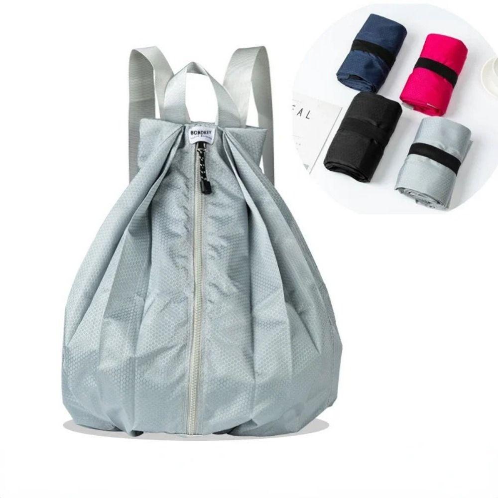 Thickened Folding Travel Bag Portable Compact Day Pack Smooth Outdoor Backpack  Men