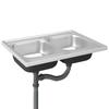 Double Kitchen Sink Silver 800x600x155 mm Stainless Steel