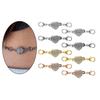 8x Alloy Lobster Clasps Claw Jewelry Making for Keyring Necklace 41x11mm