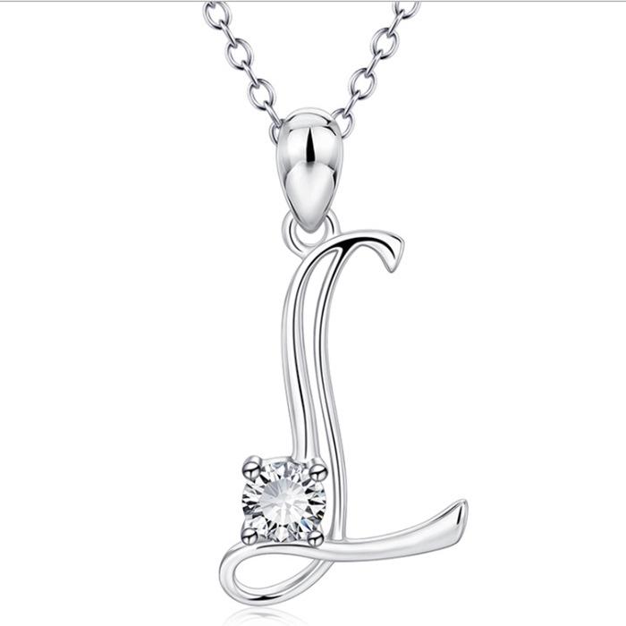 Fashionable 26 Letter Rhinestone Necklace Elegant Personalized Pendant Choker Stylish Versatile Jewelry Accessory For Women