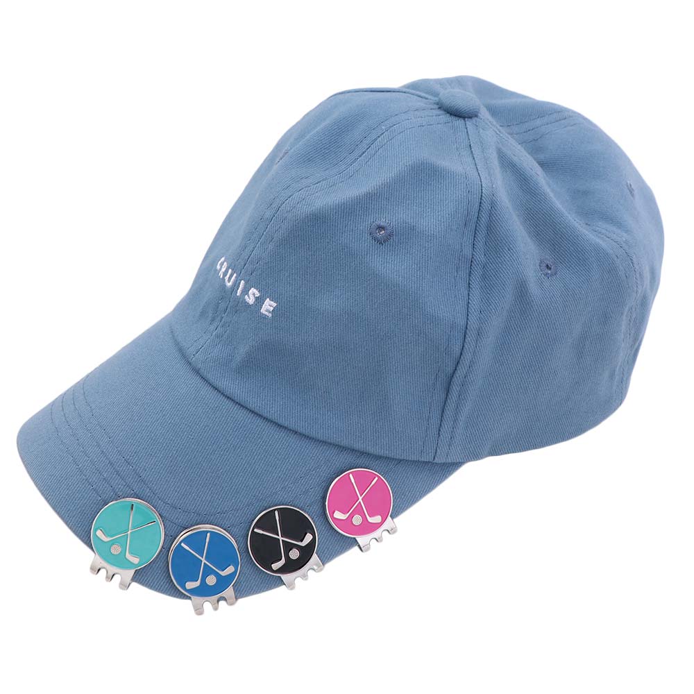 Removable Golf Hat Clip Position Marker Golf Cap Clips Portable Golf Ball Marker Golf Accessories