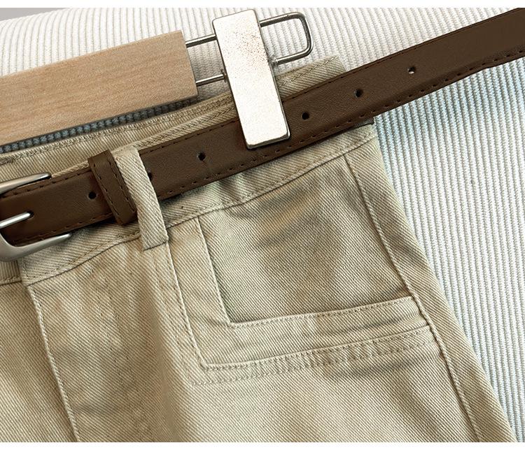 Dámské zeštíhlující stylové kalhoty s vysokým pasem - kolekce jaro/podzim 2025