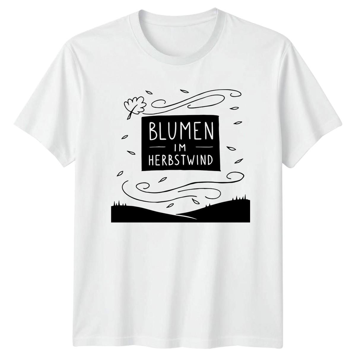 Blumen Im Herbstwind T-Shirt Autumn Gardening Nature Gift For Him And Her S