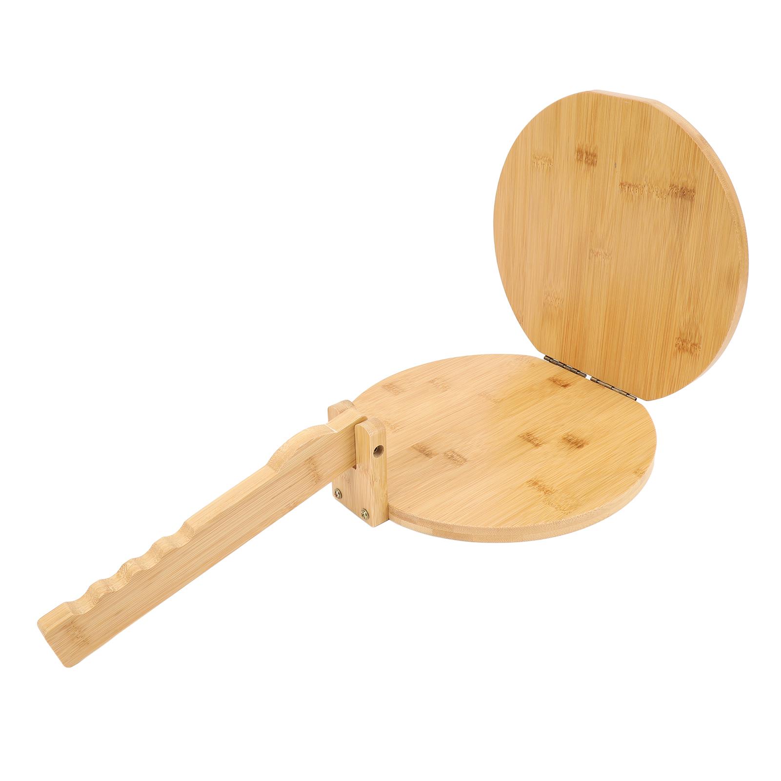 

Деревянный пресс для тортильи с 50 пергаментными бумагами, круглый пресс для кукурузных тортильи для домашнего приготовления мексиканской тортильи L