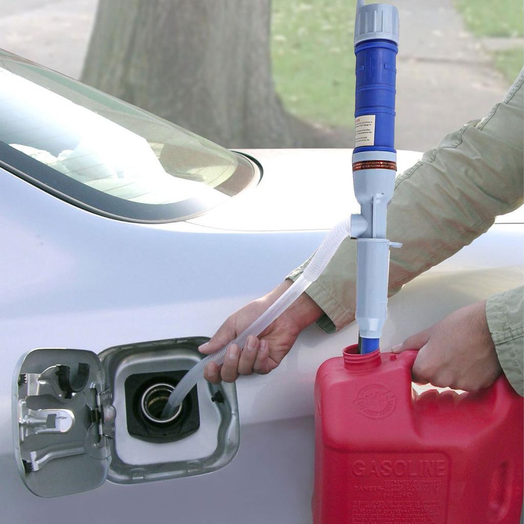 Pompa per Trasferimento Liquidi per Idraulica e Sanitari a Batteria 1 pz Alimentata a Batteria Blu/Rosso Pompa Sifone Elettrica per Acqua Plastica