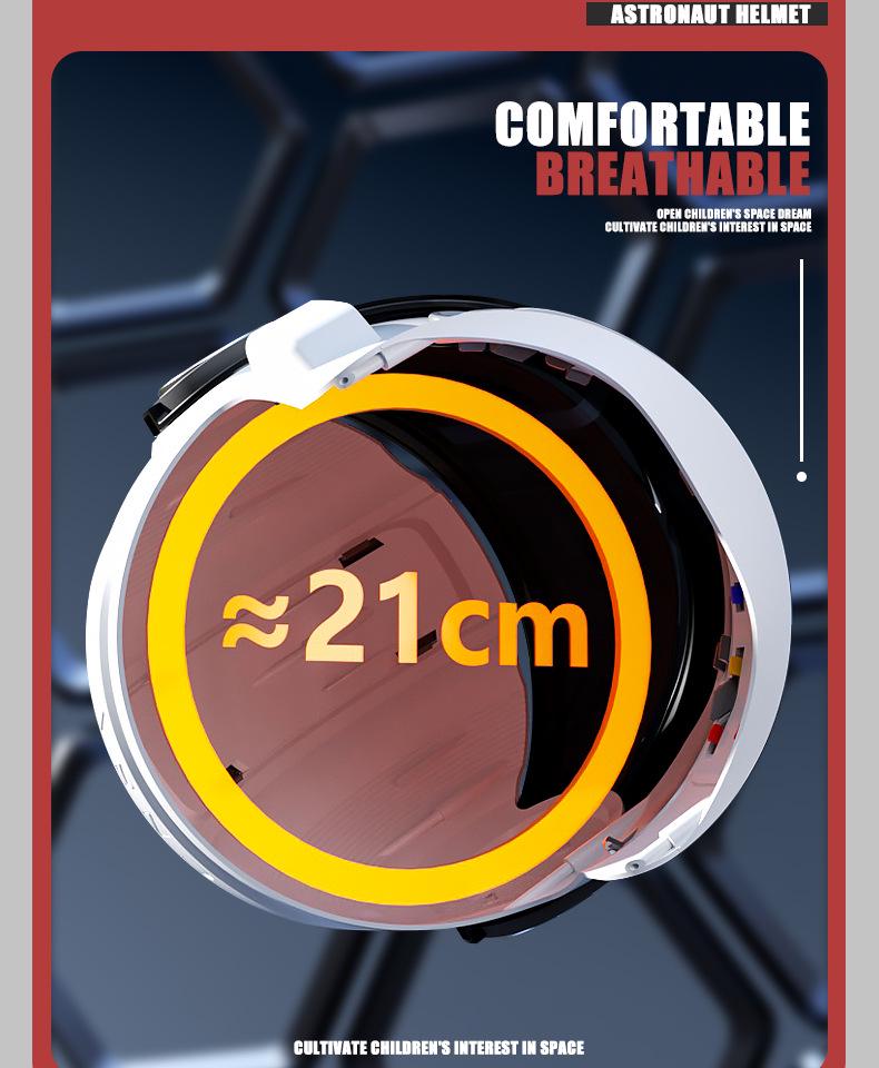 Kids' Short-Sleeve Space Astronaut Costume with Light-Up Helmet