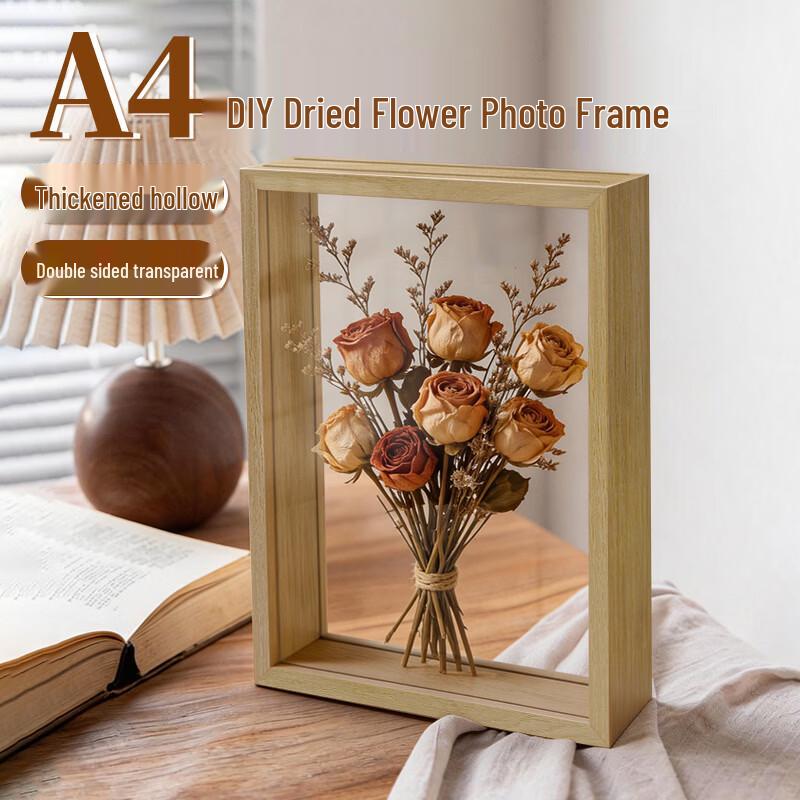 Nordic A4 Hollow Wood Photo Frame