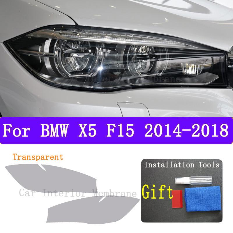 Per BMW X5 F15 2014-2018 Auto Esterno Faro Antigraffio Lampada Anteriore Tinta Pellicola Protettiva TPU Copertura Accessori Adesivo