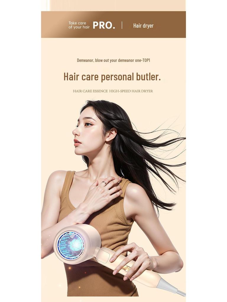 High-Power Folding Portable Hair Dryer, 1200W/800W, for Home & Student Use, EU/US Standards.