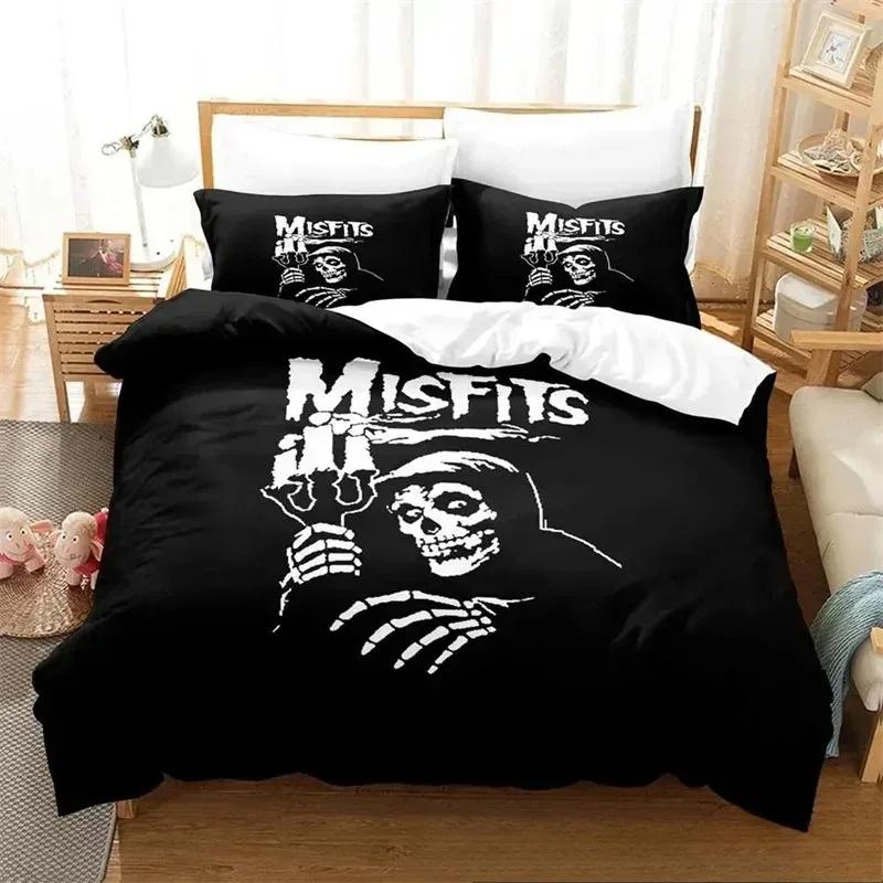

3D Printed The Misfits Glenn Danzig Bedding Sets Exquisite Bed Supplies Set Duvet Cover Bed Comforter Set Luxury Birthday Gift 70x133cm 3pcs
