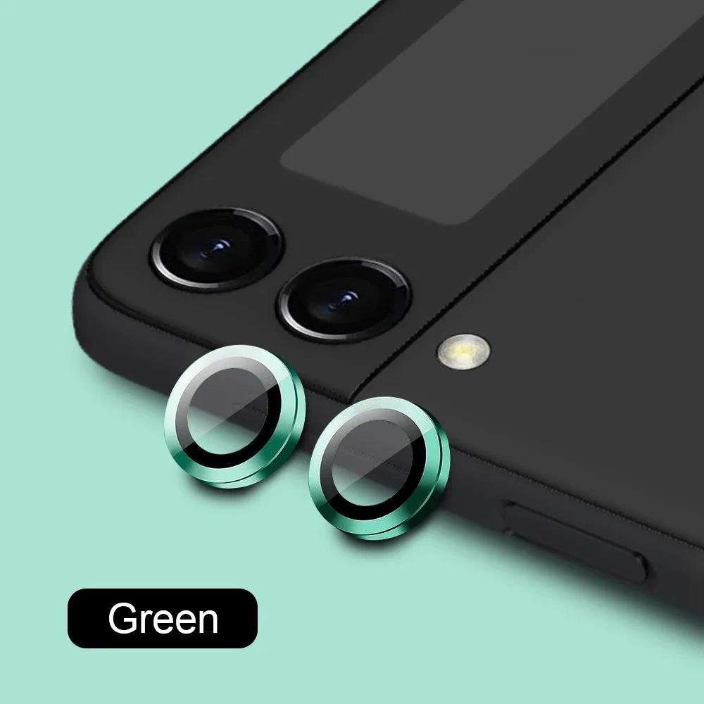 1Set High-end Metal Ring HD Camera Lens Film For Samsung Galaxy Z Flip 7 6 5 4 3 Anti-scratch Tempered Glass Lens Protect Cover