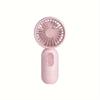 1pc Mini Portable Fan, USB Rechargeable 3-Speed Handheld Desktop Fan with Button Control, ABS Material