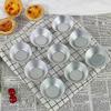 Aluminum Portuguese Style Egg Tart Cupcake Mould Fruit Cake Die Mold Small Baking Tool Pasteis De Nata Oven Bake Round