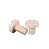 PEEK High-Strength Round Head Plastic Screw: Heat & Corrosion Resistant, M2-M8 for Equipment Assembly.