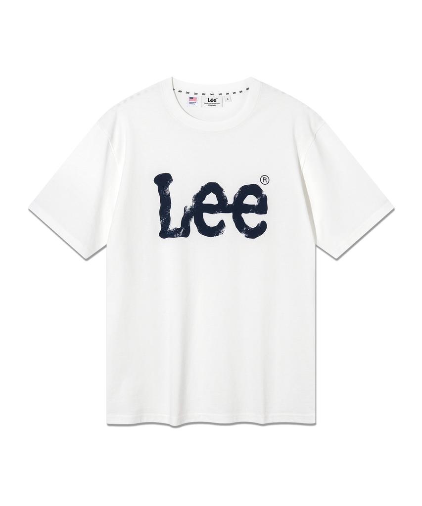 LEE Spray Logo Short Sleeve T-Shirt White