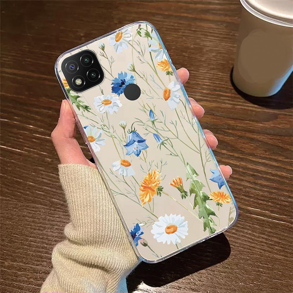 

Black Leopard Flower Butterfly Phone Case For Xiaomi Redmi Note 10 8 9 Pro 8T 9S 10S Camera Protection Clear Transparent Cover Redmi Note 10 4G