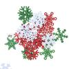 Wooden Snowflake Ornaments 30MM/35MM - Natural/Red/White